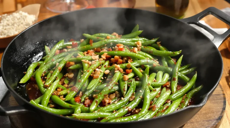 Mieux que la cuisson à l&rsquo;eau : les haricots verts ont bien plus de saveur quand on les cuisine comme ça